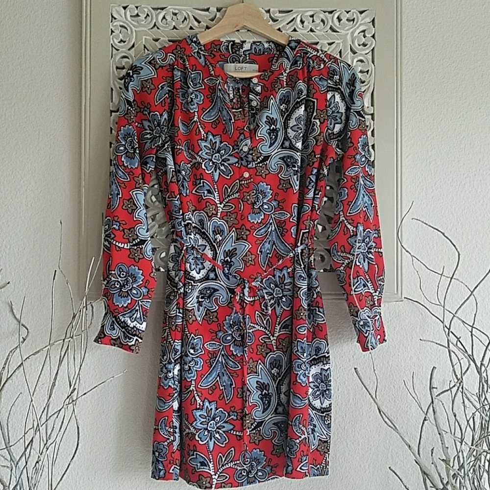 Loft Paisley Spring Dress